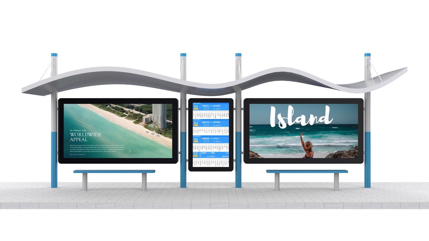 Parada techo ondulado