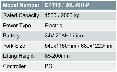 EPT15 / 20L-MH-P